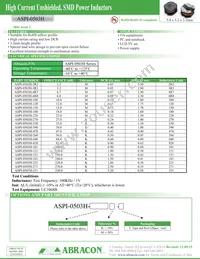 ASPI-0503H-101K-T Datasheet Cover