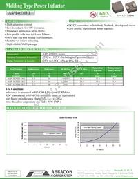 ASPI-0530HI-1R5M-T2 Datasheet Cover