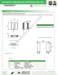 ASPI-0615FS-3R3N-T2 Datasheet Page 2