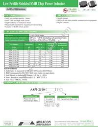 ASPI-2510-4R7M-T2 Datasheet Cover