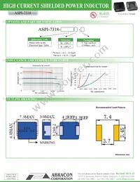 ASPI-7318-R22M-T Datasheet Page 2
