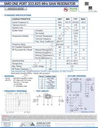 ASR303.825E-T Datasheet Cover