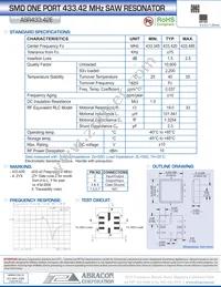 ASR433.42E-T Datasheet Cover