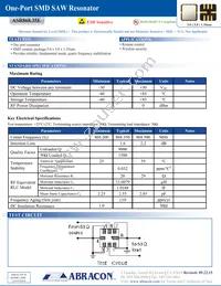 ASR868.35E-T Datasheet Cover