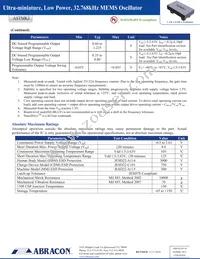 ASTMKJ-32.768KHZ-MP-DCC Datasheet Page 2