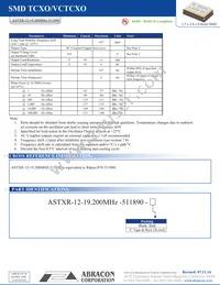 ASTXR-12-19.200MHZ-511890-T Datasheet Page 2