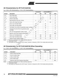 AT17C010A-10QI Datasheet Page 12