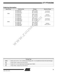 AT17F080-30TQI Datasheet Page 13