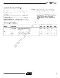 AT17LV020-10JI Datasheet Page 5