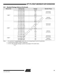 AT17LV040-10BJI Datasheet Page 19