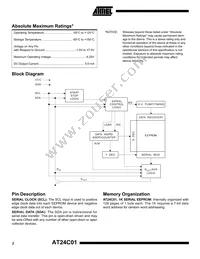 AT24C01-10SI-2.5 Datasheet Page 2