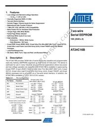 AT24C16B-TSU-T Datasheet Cover
