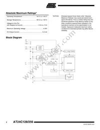 AT24C256W-10SI-2.7-T Datasheet Page 2