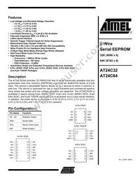 AT24C64-10TI-2.5 Datasheet Cover