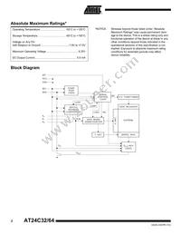 AT24C64-10TI-2.7 Datasheet Page 2
