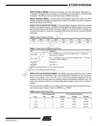 AT25040N-10SI-2.7 Datasheet Page 7