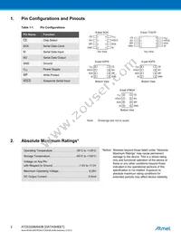 AT25320B-CUL-T Datasheet Page 2