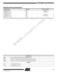 AT25320W-10SI-2.7 Datasheet Page 15