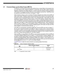 AT25DF041A-SSH-T Datasheet Page 21