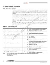 AT25DF081-SSHN-B Datasheet Page 20