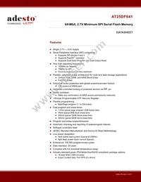 AT25DF641-MWH-T Datasheet Cover