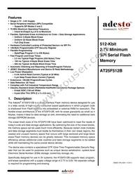 AT25F512B-SSH-T Datasheet Cover