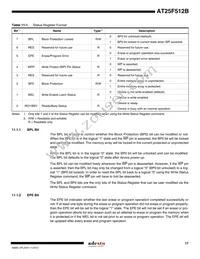 AT25F512B-SSH-T Datasheet Page 17