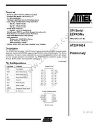 AT25P1024C1-10CI-1.8 Datasheet Cover