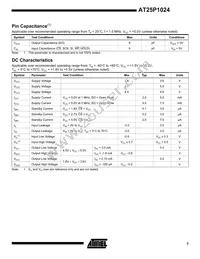 AT25P1024C1-10CI-1.8 Datasheet Page 3