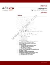 AT25PE20-SSHN-T Datasheet Cover