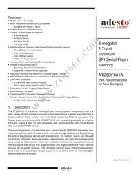 AT26DF081A-SU Datasheet Cover