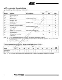 AT27BV020-90VI Datasheet Page 8