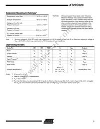 AT27C020-55TU Datasheet Page 3