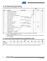 AT27LV520-70XU Datasheet Page 8