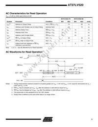 AT27LV520-90XC Datasheet Page 5