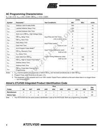 AT27LV520-90XC Datasheet Page 8