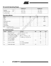 AT28BV16-30TI Datasheet Page 4