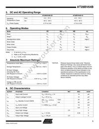 AT28BV64B-25SU Datasheet Page 5