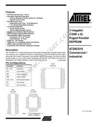 AT28C010E-20TI Datasheet Cover
