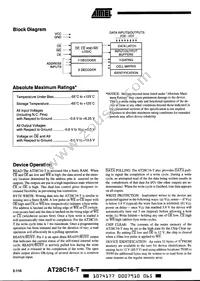 AT28C16-20TI Datasheet Page 2