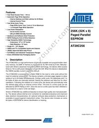 AT28C256F-15UM/883-815 Datasheet Cover