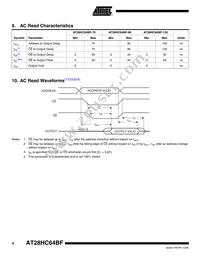 AT28HC64BF-90TU Datasheet Page 6