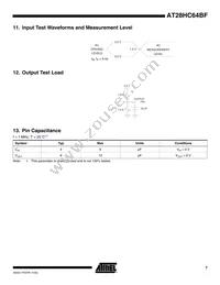 AT28HC64BF-90TU Datasheet Page 7