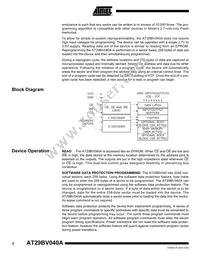 AT29BV040A-20TI Datasheet Page 2
