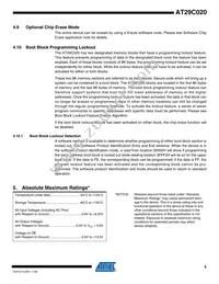 AT29C020-90TU-T Datasheet Page 5