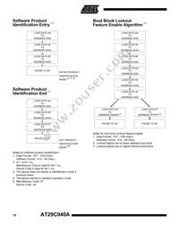 AT29C040A-10TI Datasheet Page 10