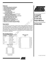 AT29LV020-12TI-T Datasheet Cover