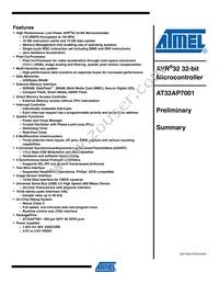 AT32AP7001-ALUT Datasheet Cover