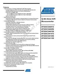 AT32UC3A0512AU-ALTRA Datasheet Cover