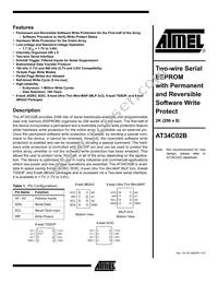 AT34C02BY6-10YH-1.7 Datasheet Cover